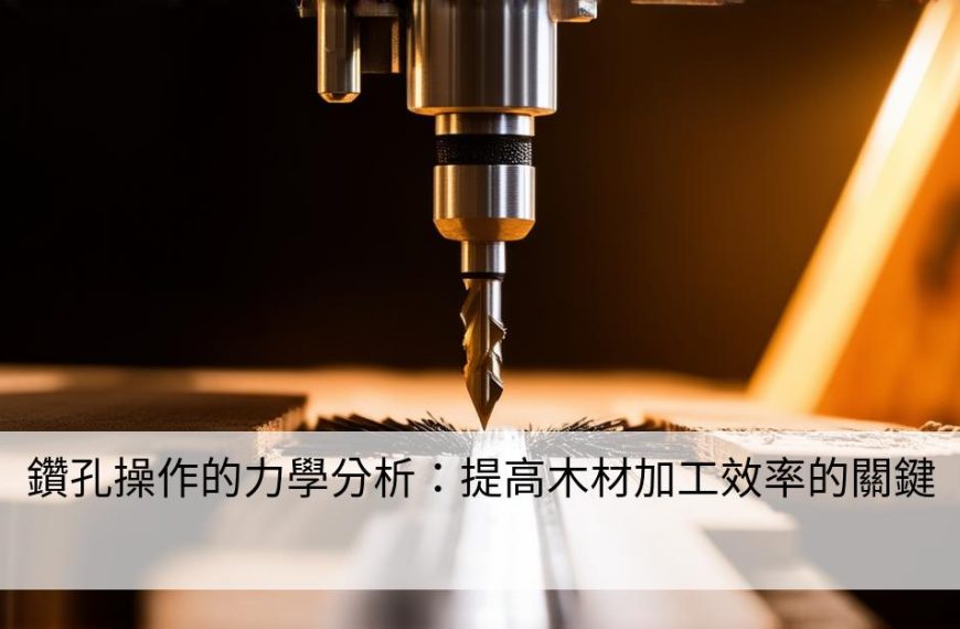 鑽孔操作的力學分析：提高木材加工效率的關鍵